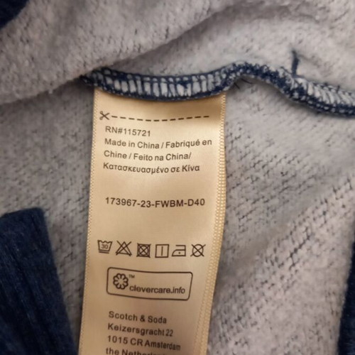 Scotch & Soda Hoodie like new, blue, unisex