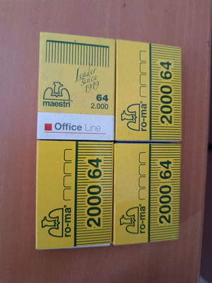 Stapler replacements new, pack of 4 boxes