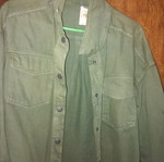 Khaki Overshirt Jacket Pink Woman new with metal studs
