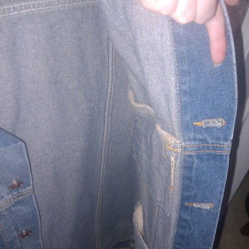 Men's sleeveless denim jacket like new, medium, blue