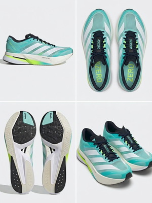 Adidas Adizero Boston 13 running shoes, size 45, turquoise