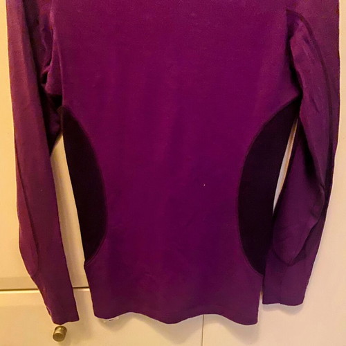 Oxylane women's thermal long-sleeve shirt, purple, size M