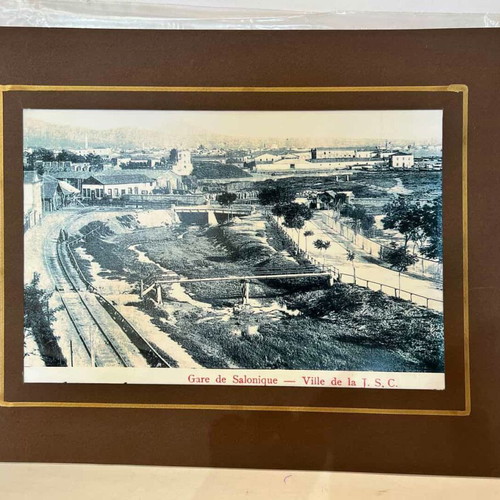 Print of the Old Thessaloniki Railway Station 30x40 used
