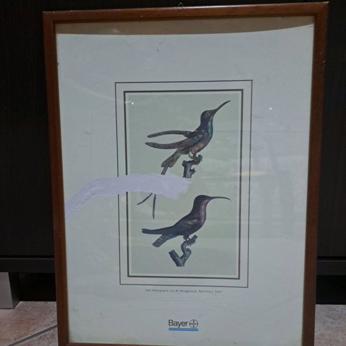 Wooden wall frame used with glass 42x32cm
