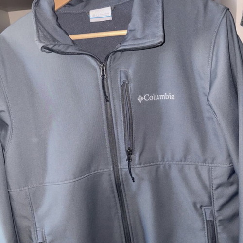 Columbia fleece men jacket grey size M new