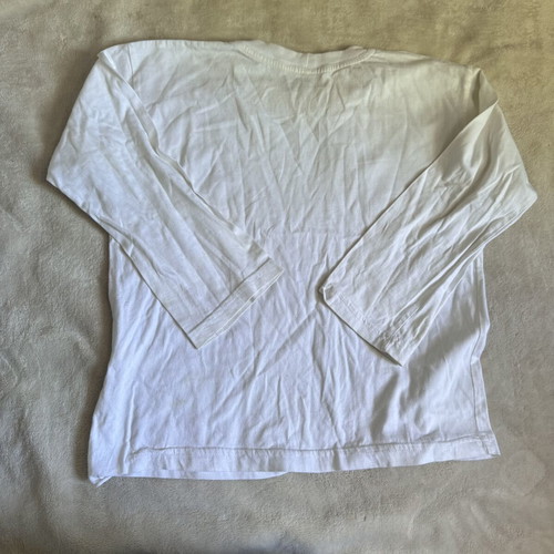 Womens plain white longsleeve shirt size S/XS used, ok condition