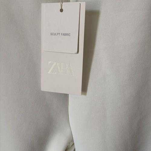 Zara white women's flare pants new, size L