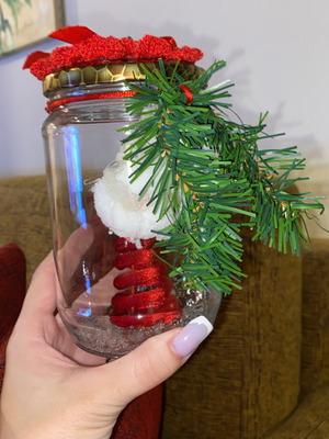 Christmas decorative vase