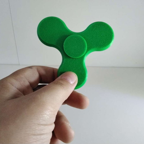 Fidget Spinner new, light green, 3D printed