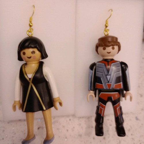 Playmobil Earrings The Teacher & the Student!!