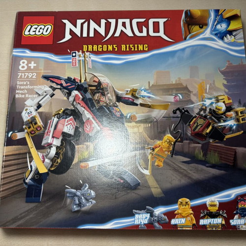 Lego Ninjago set 71792 Sora’s transforming mech bike racer like new