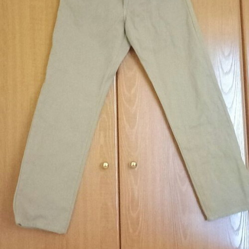 Men's winter cotton pants new, size 46 beige