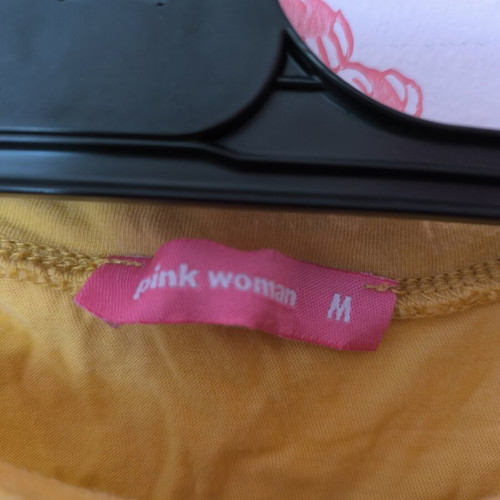 Crop shirt Pink Woman like new, yellow, size M