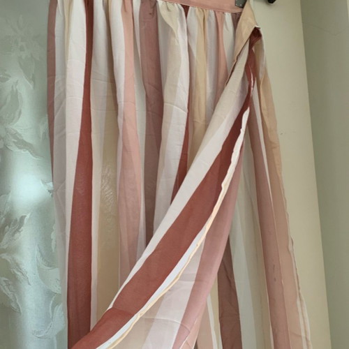 Miss Selfridge pareo new, chiffon striped in beige/pink tones, size M