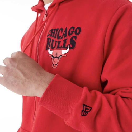 New Era NBA Chicago Bulls Full Zip Hoodie new, men's M