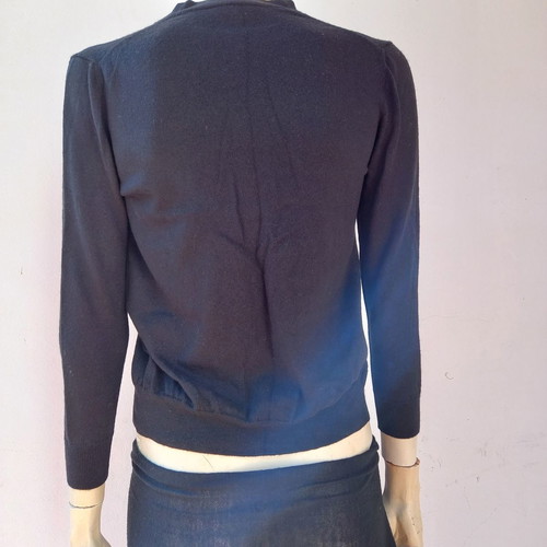 Prada black wool cardigan used, size M
