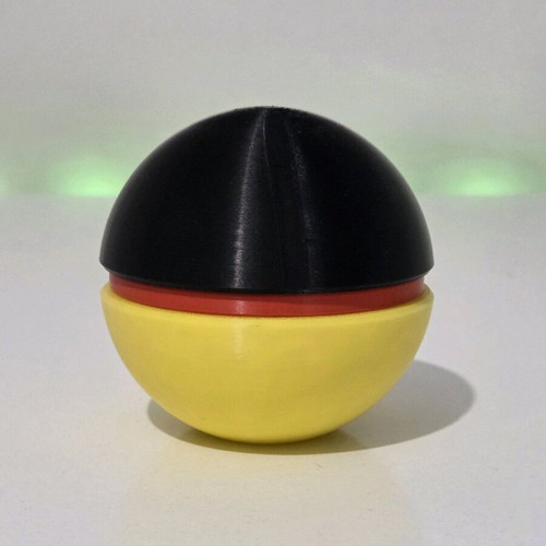 Team Magma Pokéball with keychain, new