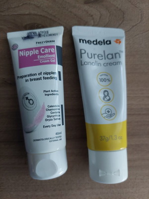 Medela Purelan 37g and Frezyderm Nipple Care 40ml creams set new