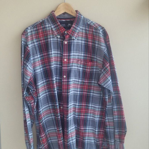 Tommy Hilfiger men's checked shirt XL like new