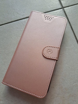 Universal wallet case up to 6.4 inches pink new