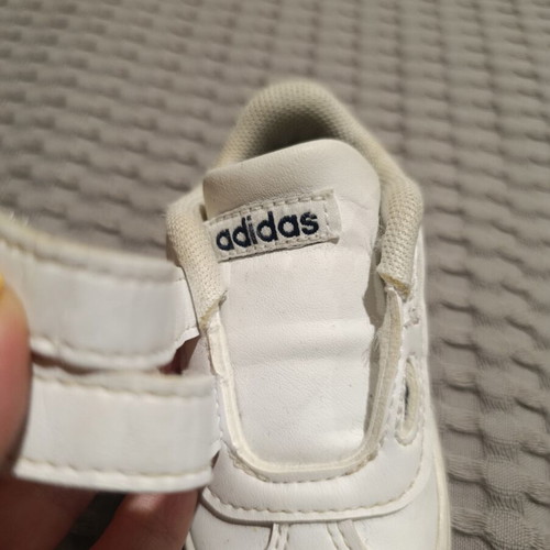 Adidas baby shoes size 18 with bibs and headband set