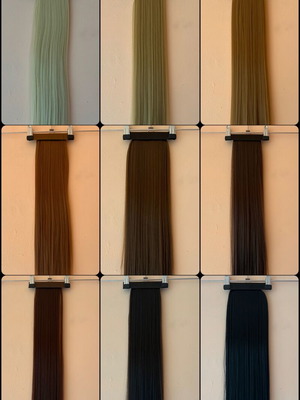 Ponytail hair extension new, 60 cm, 100 g, 13 colors