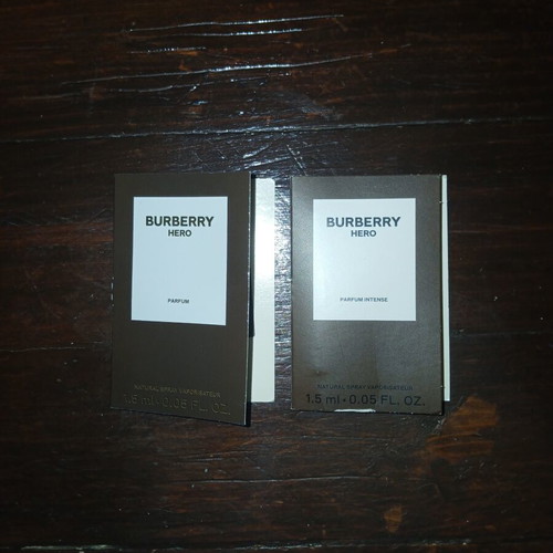 Burberry Hero tester samples Eau de Parfum 1.5 ml like new