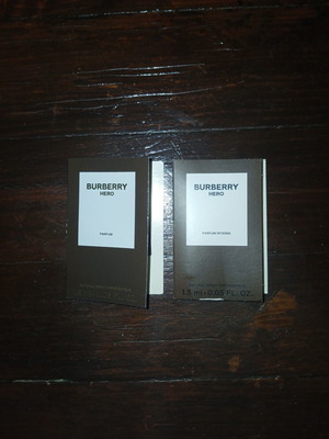 Burberry Hero tester samples Eau de Parfum 1.5 ml like new