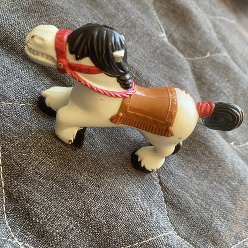 Vintage Fisher Price horse toy, lightly used with minor wear