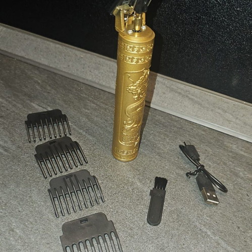 Vintage T9 beard and mustache trimmer new, golden dragon