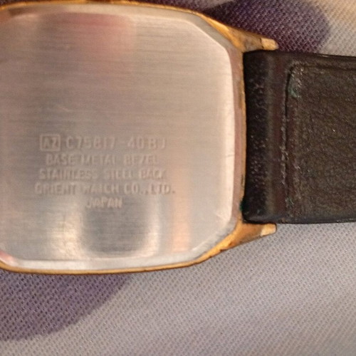 Orient unisex watch c75817-40 used, Japan movement, collectible