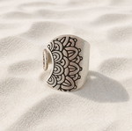 Handmade open ring made of silver-plated brass new, silver