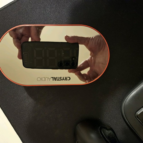 Crystal Audio Alarm Clock BTC1R Bluetooth Speaker like new