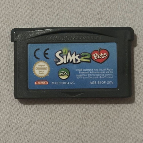 Game Boy Advance The Sims 2 Pets game cartridge