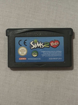 Game Boy Advance The Sims 2 Pets game cartridge
