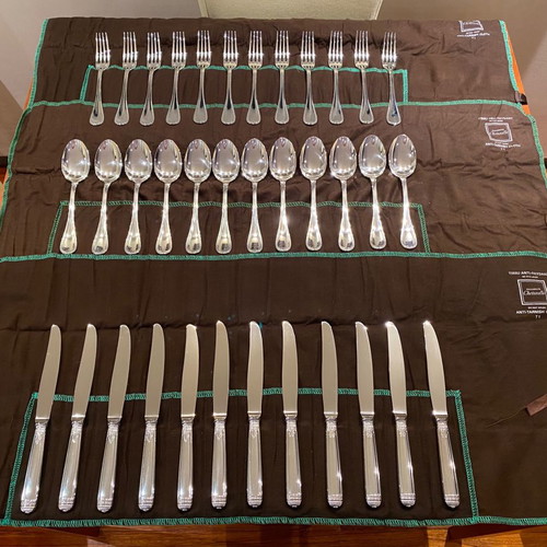 CHRISTOFLE (12-Piece Dinner Set) Cutlery Malmaison