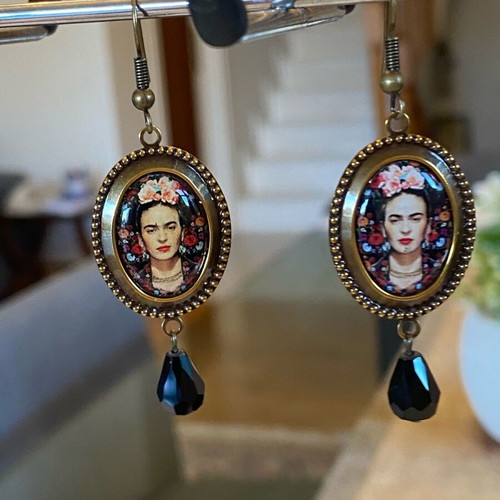 Frida Khalo jewelry new adjustable ring and teardrop earrings