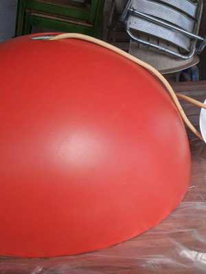 IKEA 365+ BRASA 45cm red vintage metal pendant light