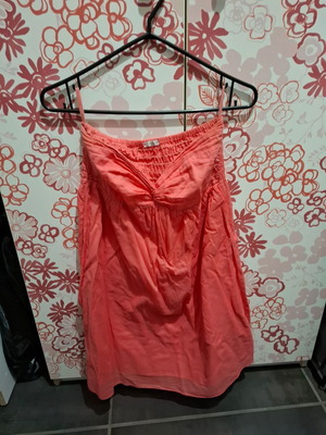 Strapless dress like new, orange, summer style