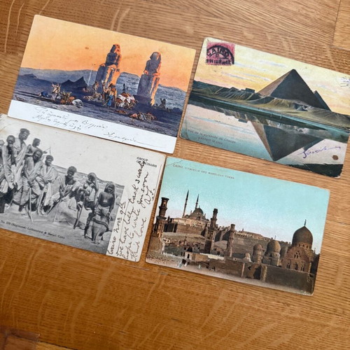 Old postcards used, some traveled