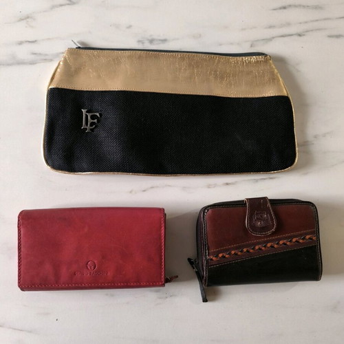 Women's wallets used, pack of three