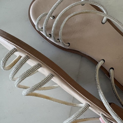 Ioannis silver sandals size 40