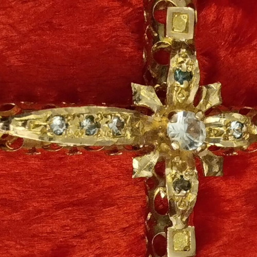 Gold cross Apefthon like new, old large 1960
