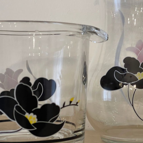 Giakoumi set jug and ice bucket vintage Italian new