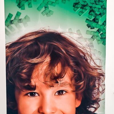 Lego Christmas Retail Banner new, rare collectible fabric