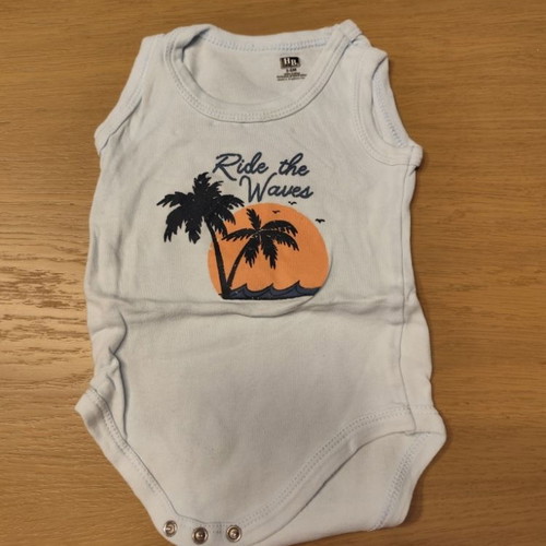HB Baby Sleeveless Bodysuit Ride the Waves Like New 3-6 Months