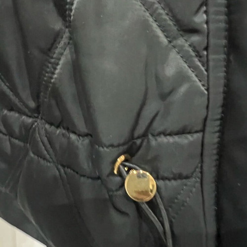 Lynne jacket quilted like new, black with gold details