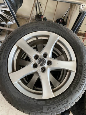 Ζάντες Borbet μεταχειρισμένες 7Jx17 5x110 με λάστιχα Uniroyal 215/60/17