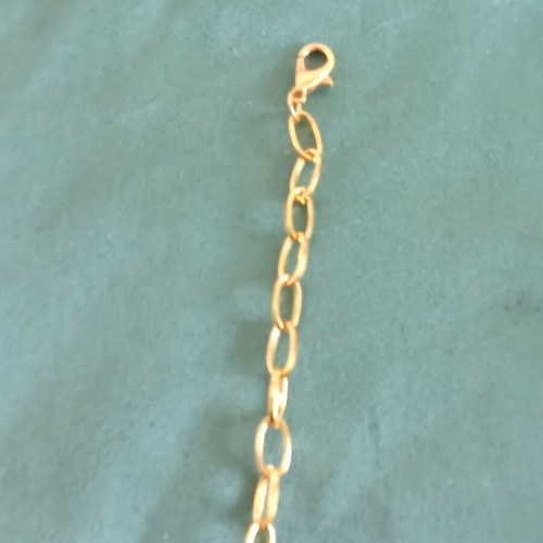 A.L.E. Handmade Necklace and Earrings Set, New, Gold Color