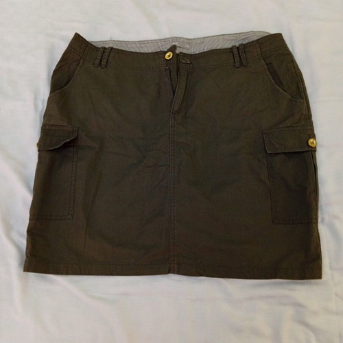 Women's skirt like new, summer style, khaki, size 46